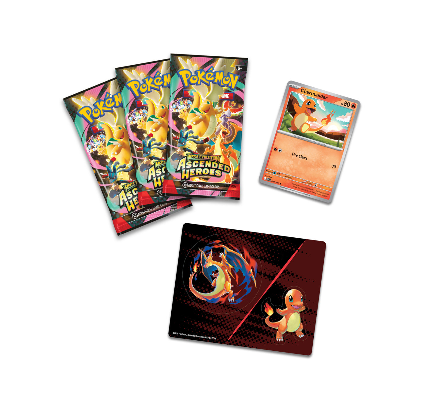 Mega Evolution Ascended Heroes Tech Sticker Collection (Charmander)