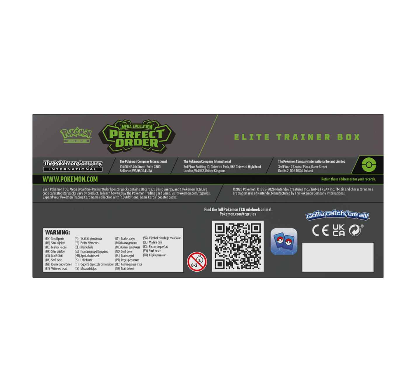 Mega Evolution Perfect Order Elite Trainer Box