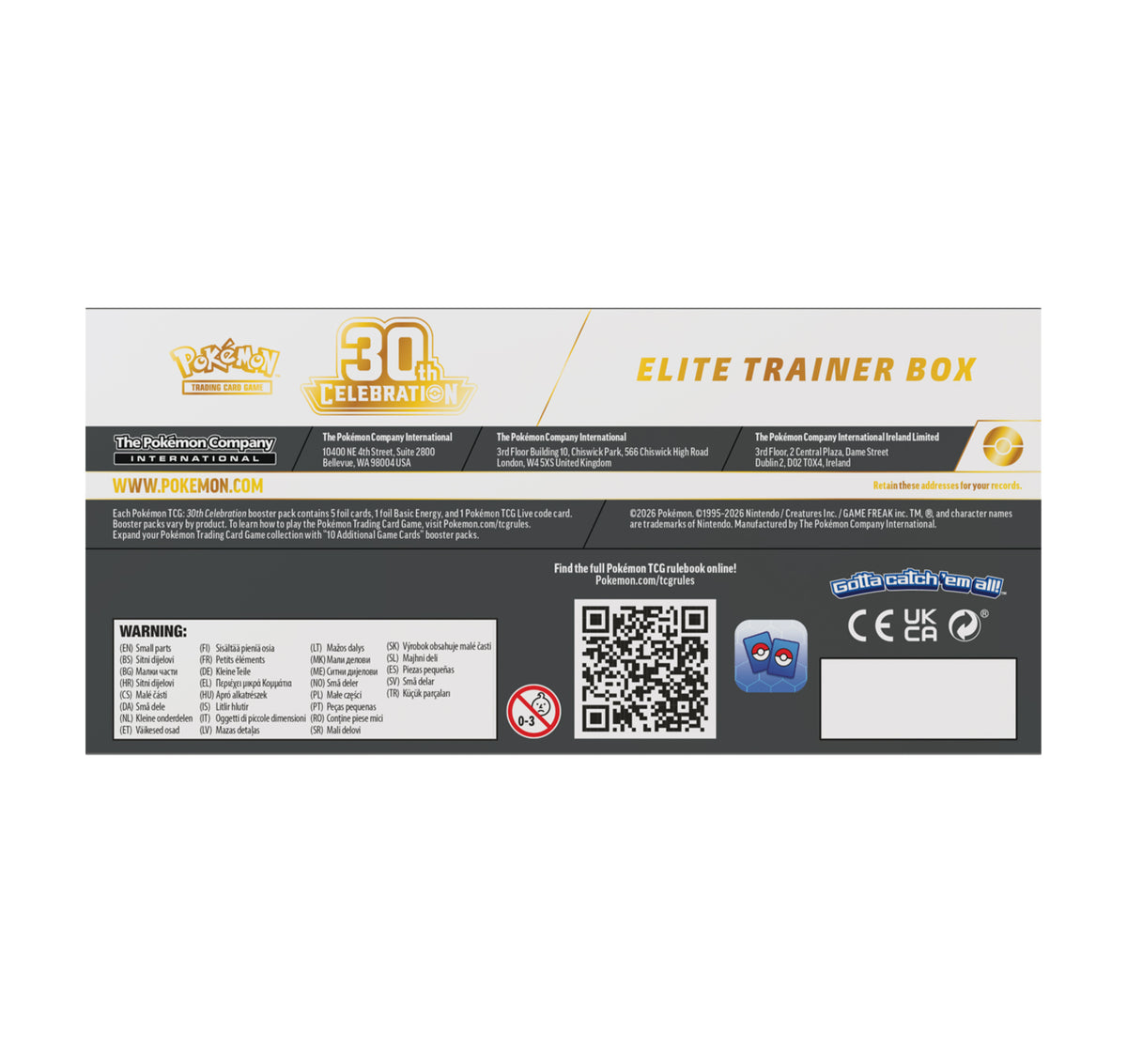 30th Celebration Elite Trainer Box