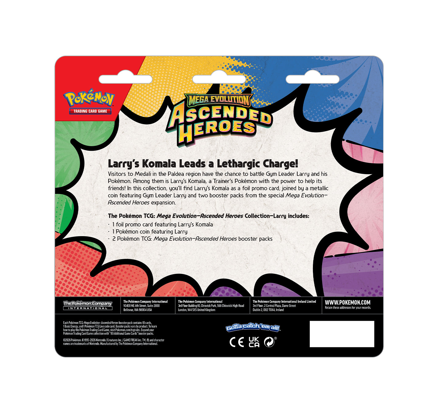 Mega Evolution Ascended Heroes 2-Pack Blister (Larry's Komala)