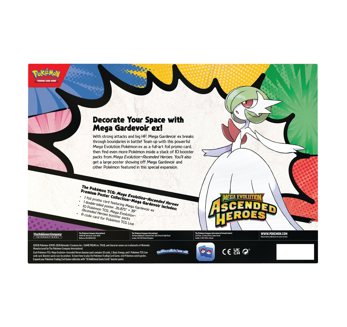 Mega Evolution Ascended Heroes Premium Poster Collection (Mega Gardevoir)