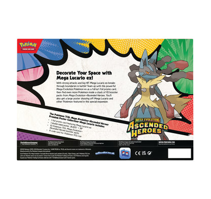 Mega Evolution Ascended Heroes Premium Poster Collection (Mega Lucario)