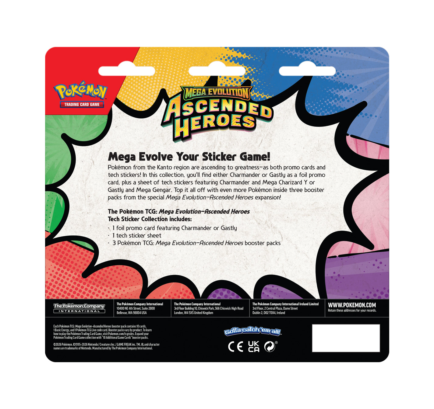 Mega Evolution Ascended Heroes Tech Sticker Collection (Gastly)