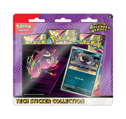 Mega Evolution Ascended Heroes Tech Sticker Collection (Gastly)