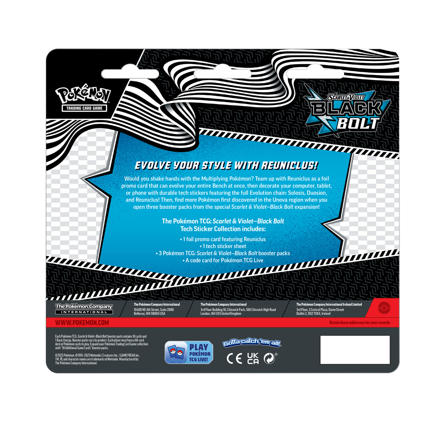 Black Bolt Tech Sticker Collection