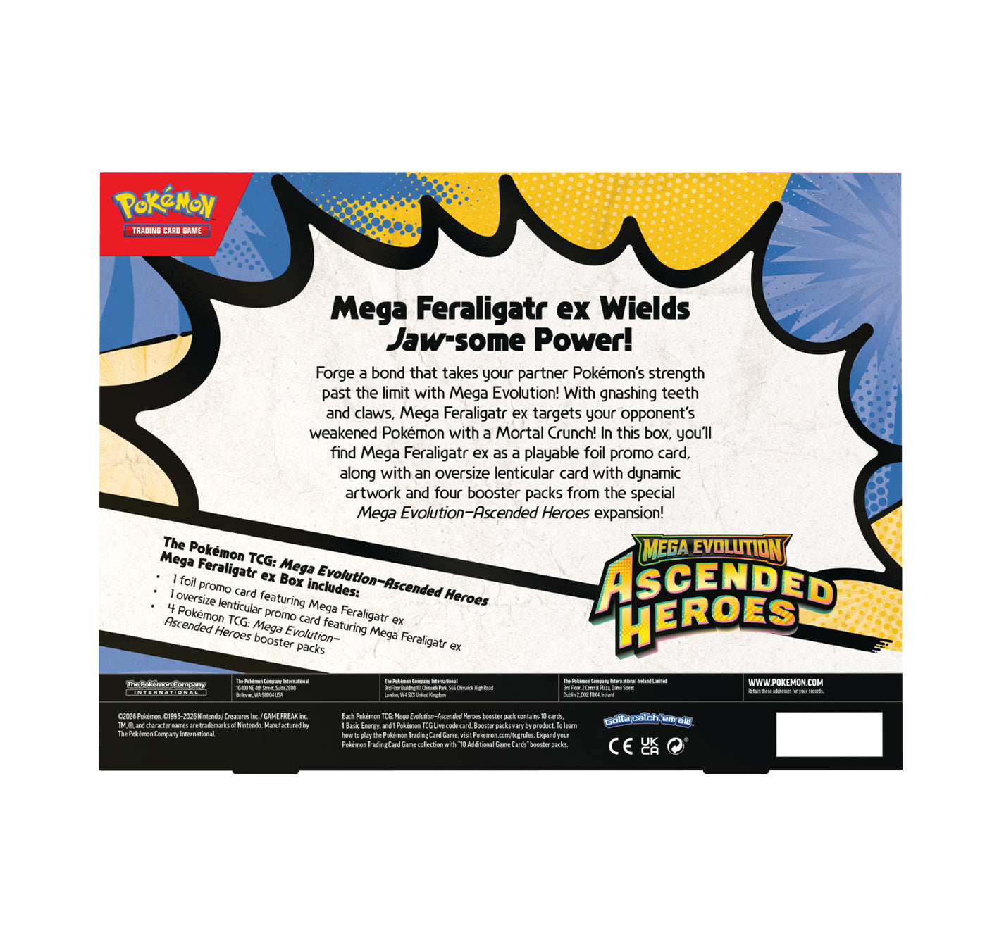Mega Evolution Ascended Heroes Mega Feraligatr ex Box