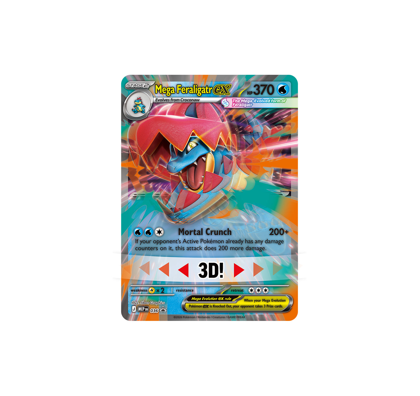 Mega Evolution Ascended Heroes Mega Feraligatr ex Box