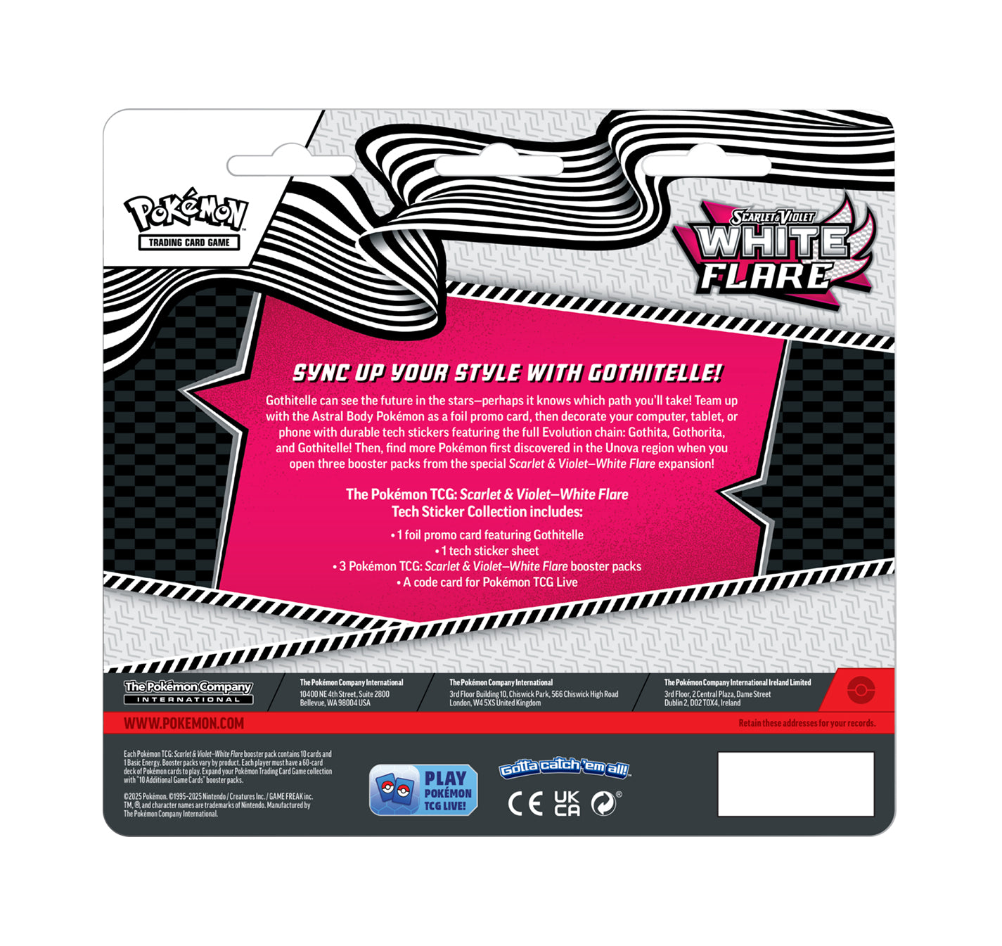 White Flare Tech Sticker Collection